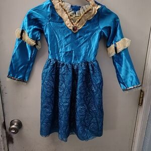 Brave Costume Size 4-6X Girls Small Long Sleeve Halloween Hero Princess